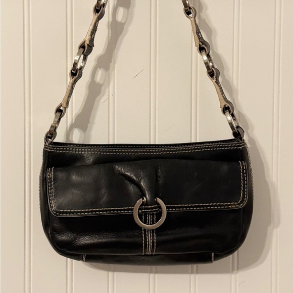 HYPE Black Leather Soho Shoulder Bag - Picture 2 of 9